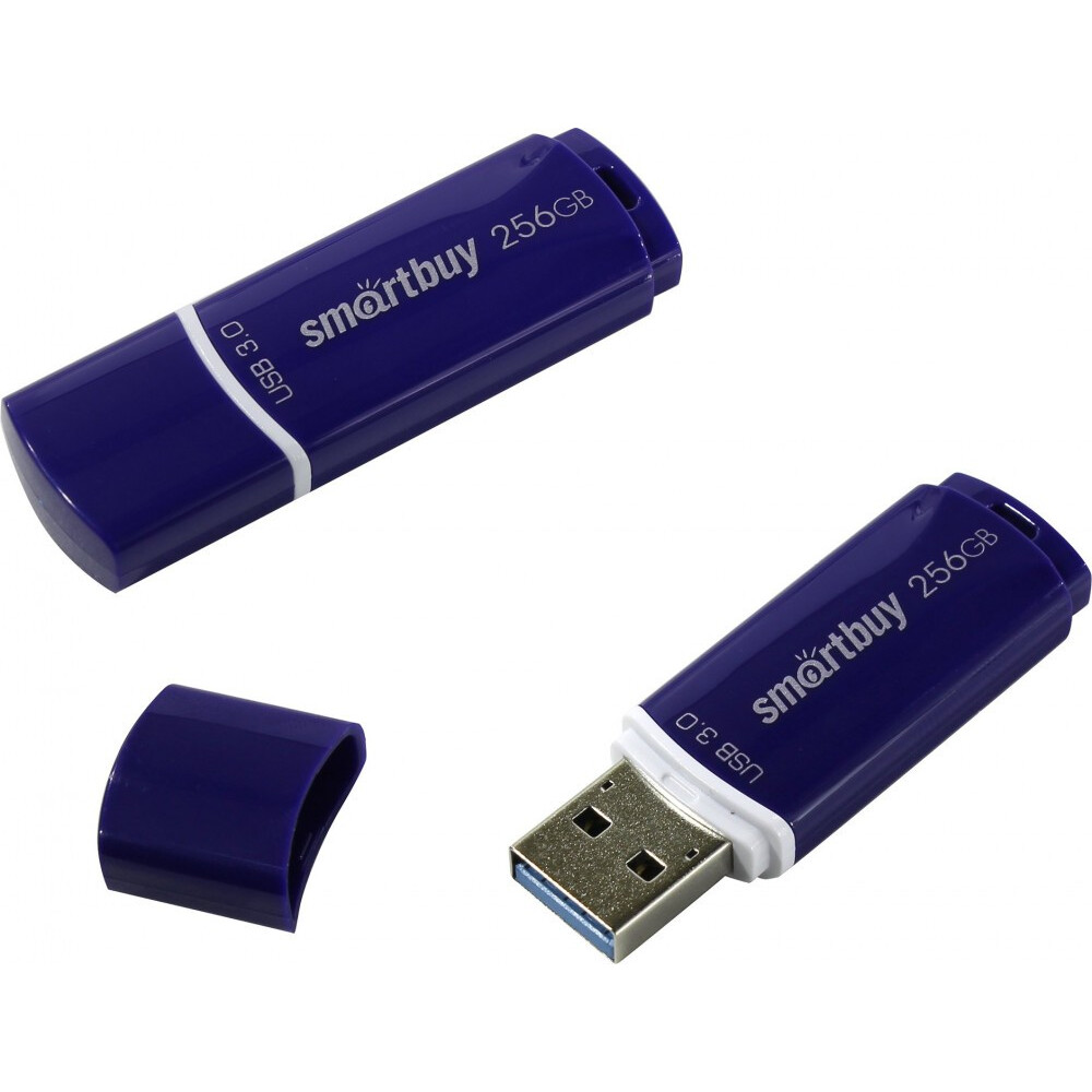 USB Flash накопитель 256GB SmartBuy Crown Blue (SB256GBCRW-B)