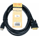 Кабель HDMI - DVI, 3м, TV-COM LCG135E-3M/CG135E-3M