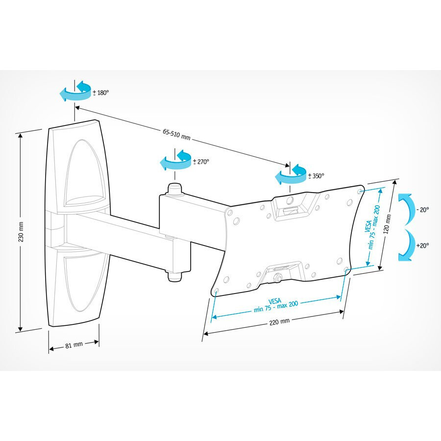 Кронштейн Holder LCDS-5064 Black - фото 3