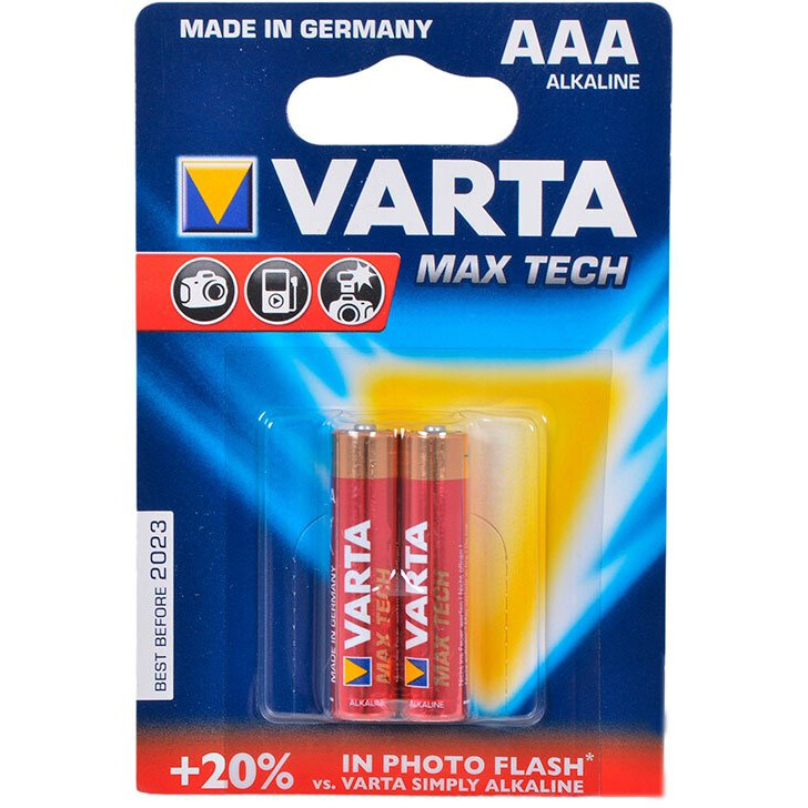 Батарейка Varta Max Tech / Max Power (AAA, 2 шт.)