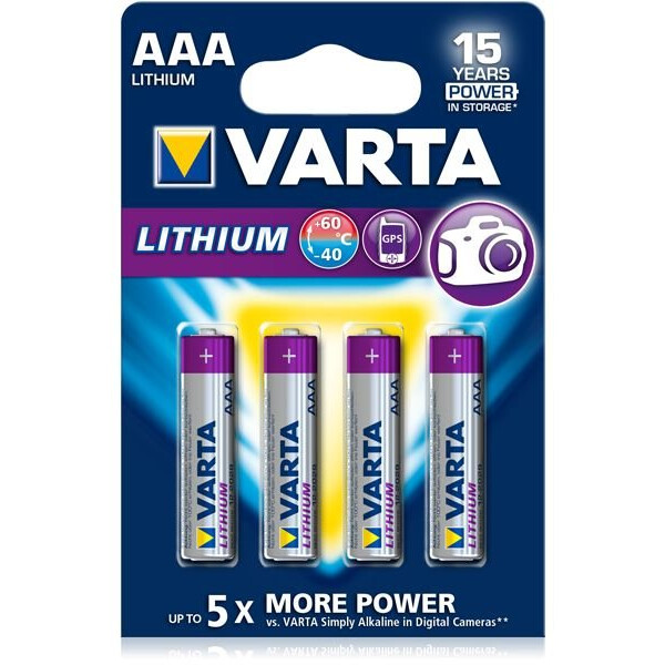 Батарейка Varta Ultra Lithium (AAA, 4 шт.) - 06103301404