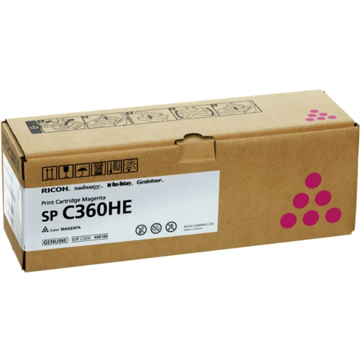 Картридж Ricoh SP C360HE Magenta - 408186