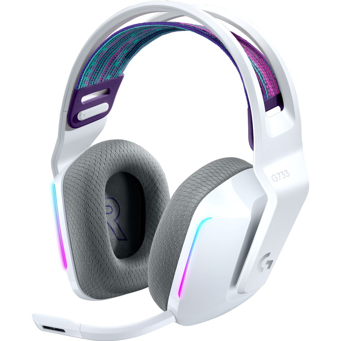 Гарнитура Logitech G733 LIGHTSPEED Wireless RGB Gaming White (981-000883/981-000886) - 981-000883/0886/0885