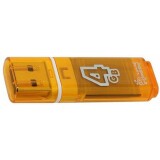 USB Flash накопитель 4Gb SmartBuy Glossy Orange (SB4GBGS-Or)