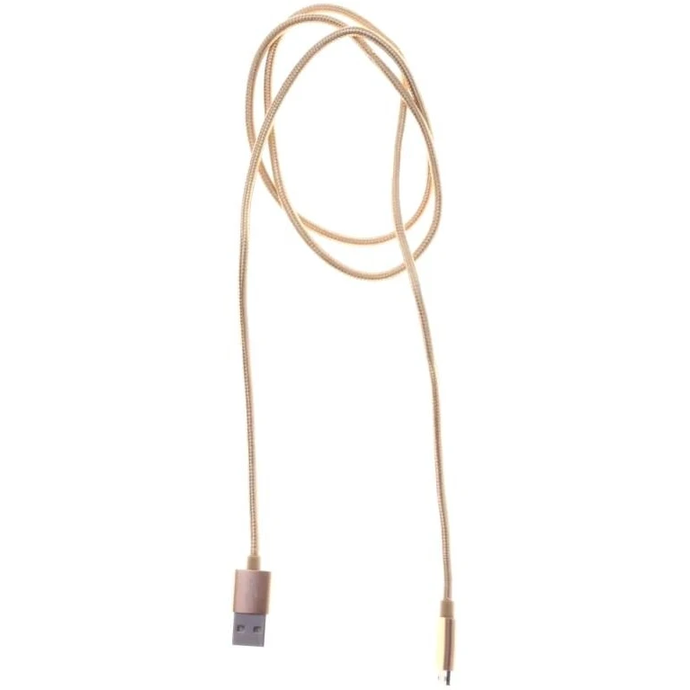 Кабель USB A (M) - microUSB B (M), 1м, Buro BHP RET MICUSB-BR Gold - фото 2