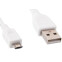 Кабель USB A (M) - microUSB B (M), 0.5м, Gembird CCP-mUSB2-AMBM-W-0.5M - фото 2