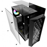 Корпус Powercase Diamond Mesh LED Black (CMDM-L1)
