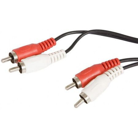 Кабель 2x RCA (M) - 2x RCA (M), 1.5м, Buro BAAC024-1.5