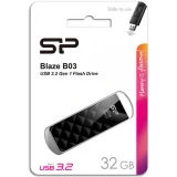 USB Flash накопитель 32Gb Silicon Power Blaze B03 Black (SP032GBUF3B03V1K)