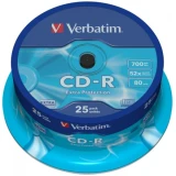 Диск CD-R Verbatim 700Mb 52x DataLife Cake Box (25шт) (43432)