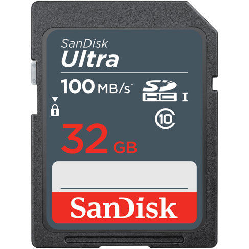 Карта памяти 32GB SD SanDisk Ultra (SDSDUNR-032G-GN3IN)