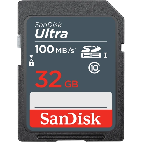 Карта памяти 32Gb SD SanDisk Ultra (SDSDUNR-032G-GN3IN)