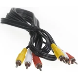 Кабель 3x RCA (M) - 3x RCA (M), 1.5м, VCOM VAV7150-1.5M