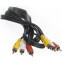 Кабель 3x RCA (M) - 3x RCA (M), 1.5м, VCOM VAV7150-1.5M