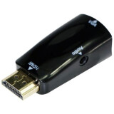 Переходник HDMI (M) - VGA (F), Gembird A-HDMI-VGA-02