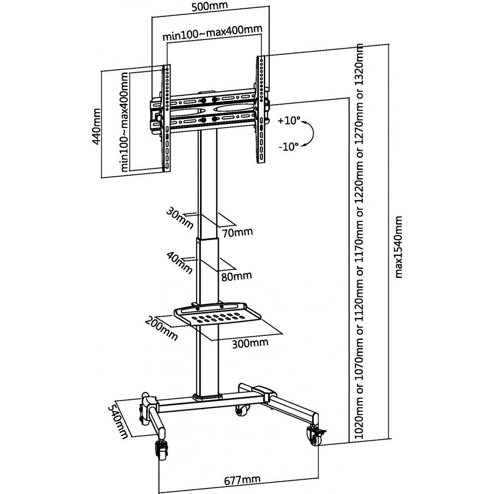 Мобильная стойка Ultramounts UM252 - фото 2