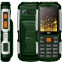 Телефон BQ 2430 Tank Power Green/Silver - BQ-2430