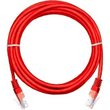 Патч-корд NETLAN EC-PC4UD55B-BC-PVC-100-RD-5, 10м, 5 шт.