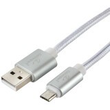 Кабель USB A (M) - microUSB B (M), 3м, Gembird CC-U-mUSB02S-3M