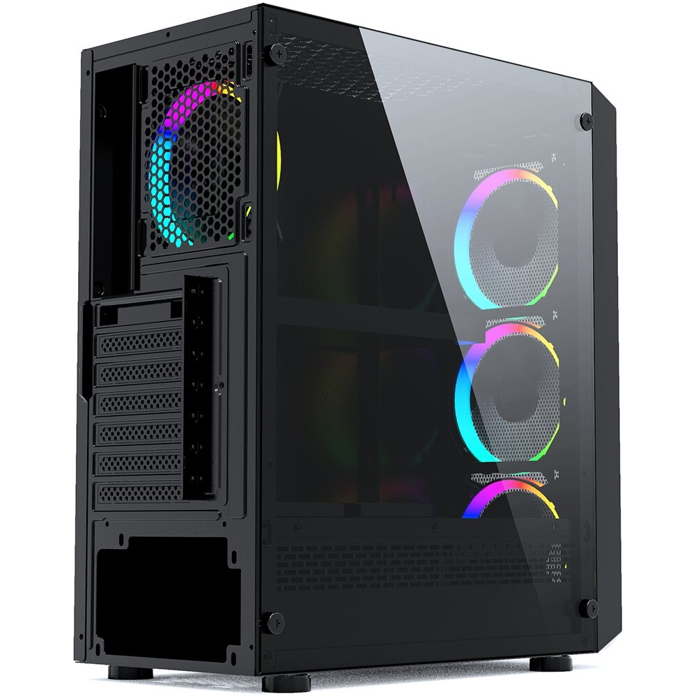Корпус Powercase Mistral Z4 Mesh RGB Black - CMIZB-R4 - фото 5