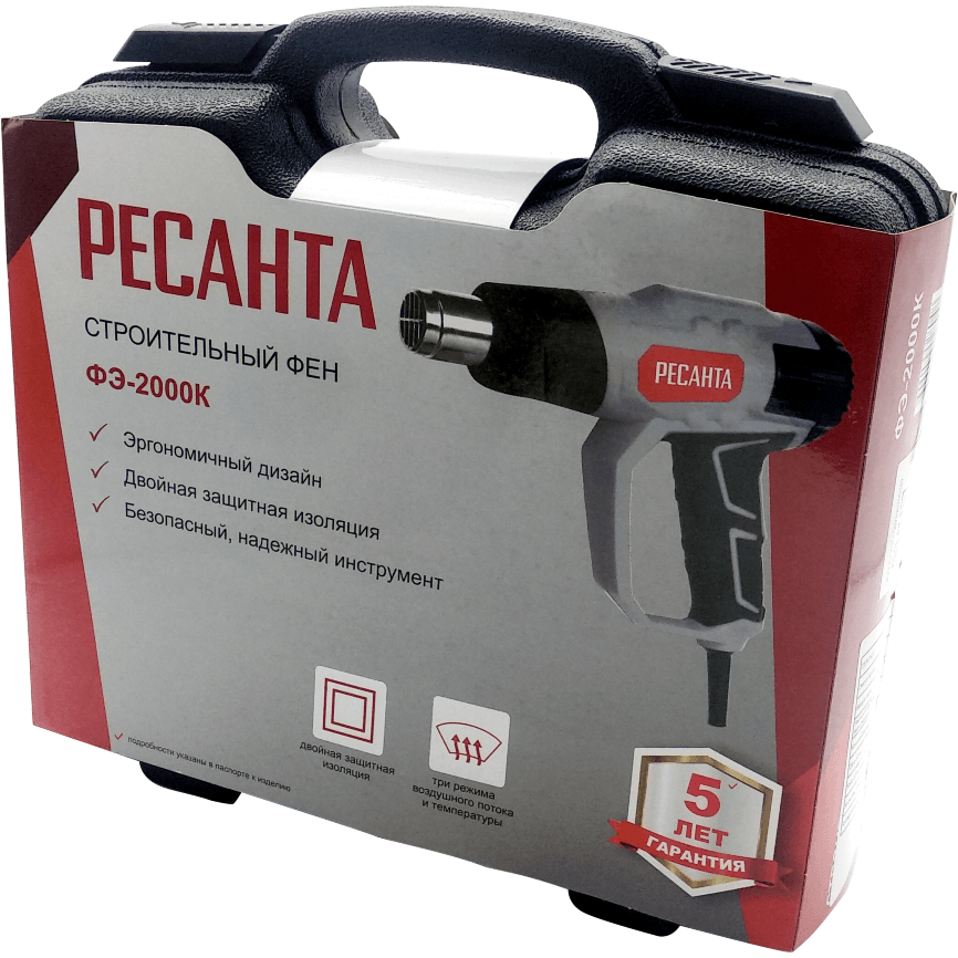 Строительный фен Ресанта ФЭ-2000К - 75/2/1 - фото 4