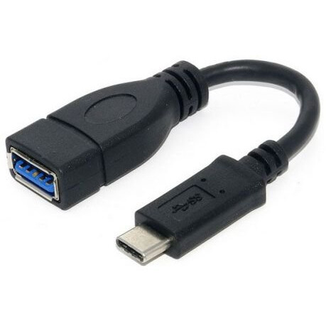 Переходник USB A (F) - USB Type-C, 0.2м, Cablexpert A-OTG-CMAF3-01