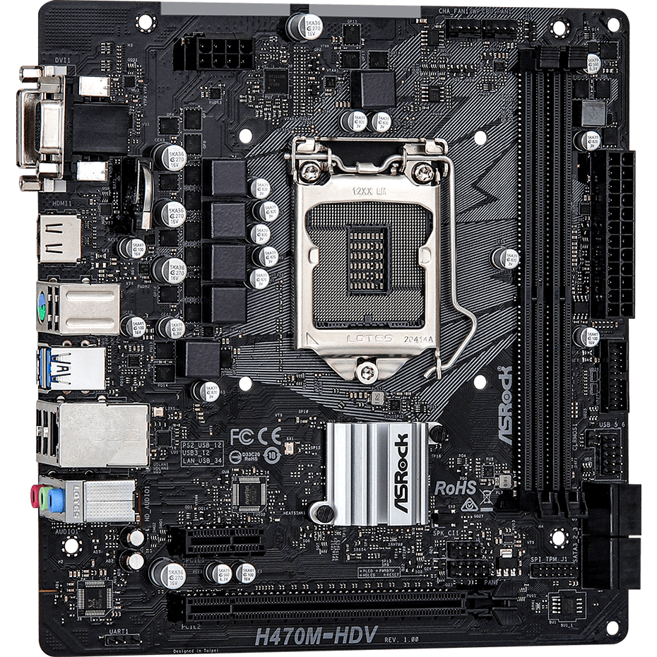 Материнская плата ASRock H470M-HDV - фото 2