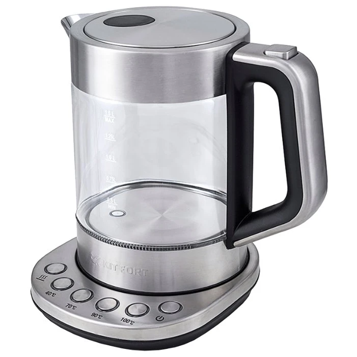 Чайник Kitfort KT-616 Silver/Black - КТ-616