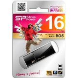 USB Flash накопитель 16Gb Silicon Power Blaze B05 Black (SP016GBUF3B05V1K)