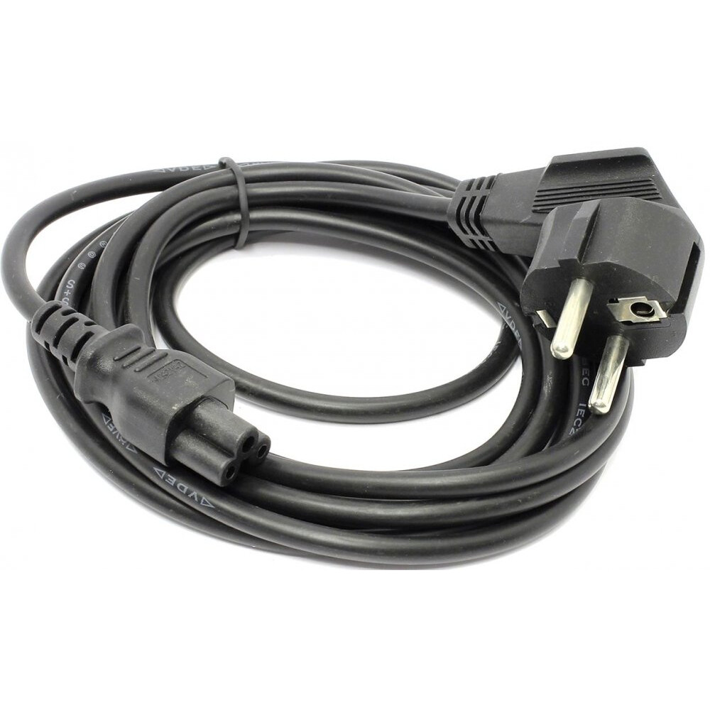 Кабель питания Schuko - C5, 3м, VCOM CE022-CU0.5-3M