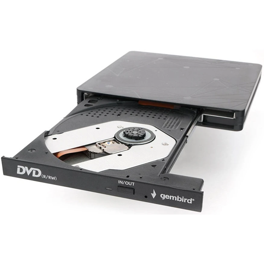 Внешний оптический привод Gembird DVD-USB-03 Black - фото 2