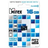 Карта памяти 16Gb MicroSD Mirex (13612-MCROSD16)