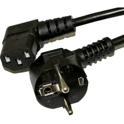 Кабель питания Schuko - C13, 1.8м, Hyperline PWC-IEC13A-SHM-1.8-BK - фото 2