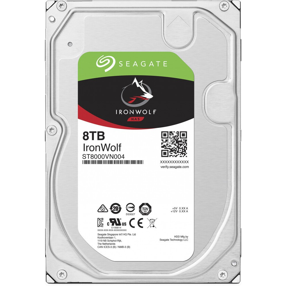 Жёсткий диск 8TB SATA-III Seagate IronWolf (ST8000VN004)