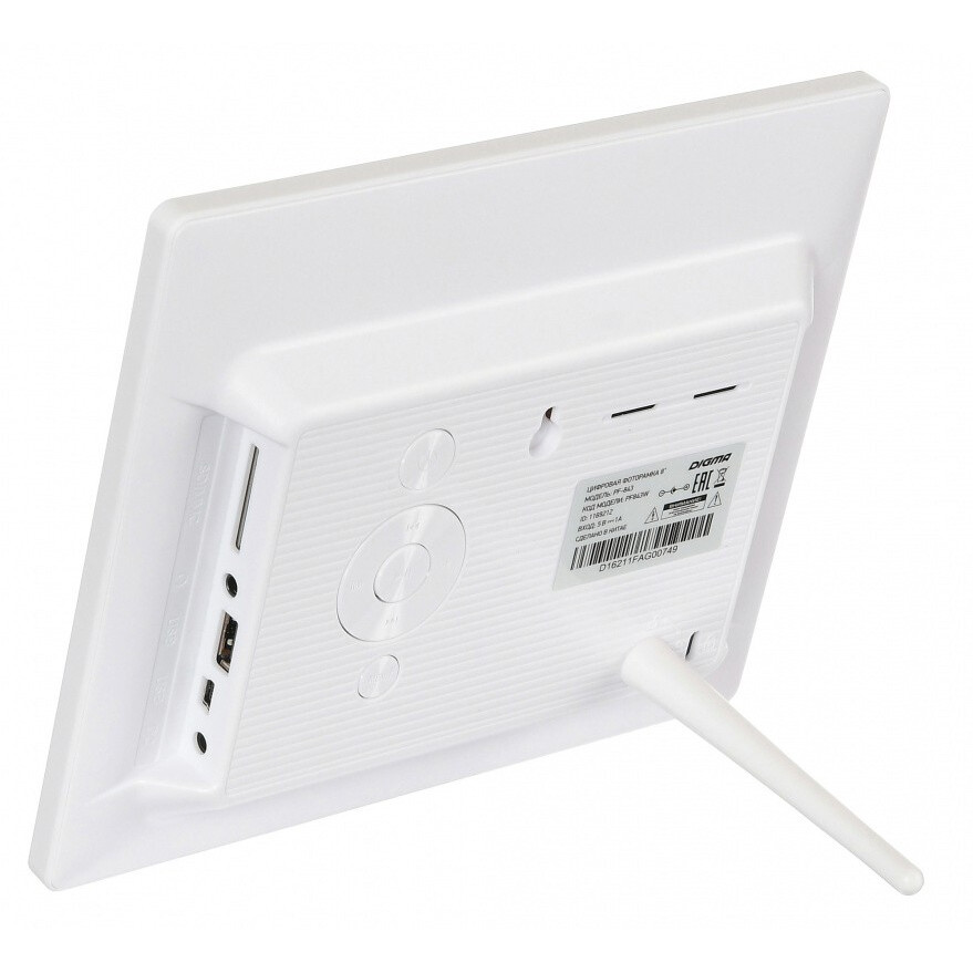 Цифровая фоторамка Digma PF-843 8" White - PF843W - фото 7