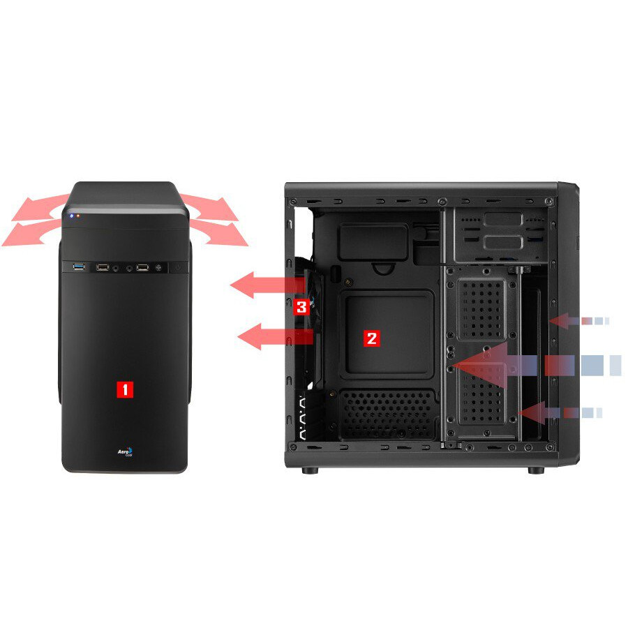 Корпус AeroCool QS-180 Black - EN52919 - фото 15