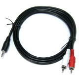 Кабель 3.5 Jack (M) - 2x RCA (M), 3м, Perfeo J2004