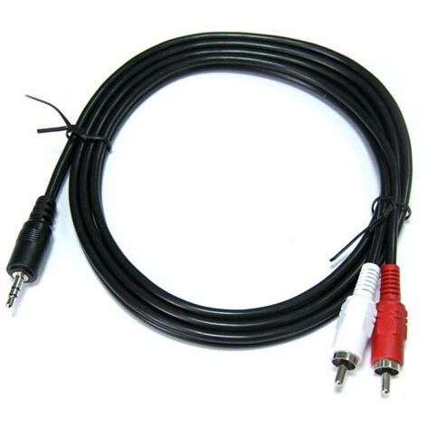 Кабель 3.5 Jack (M) - 2x RCA (M), 3м, Perfeo J2004