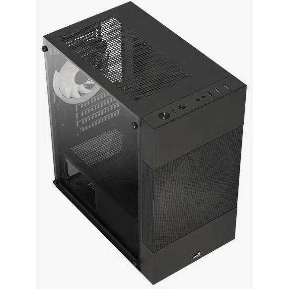 Корпус AeroCool Atomic Lite-G-BK-v2 Black - EN58603 - фото 5