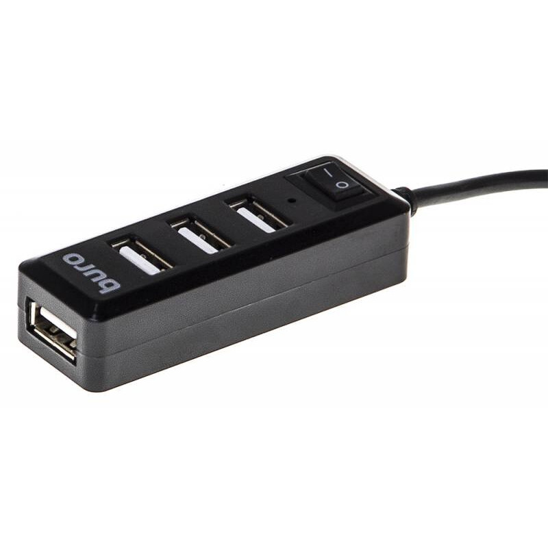 USB-концентратор Buro BU-HUB4-0.5L-U2.0 - фото 3