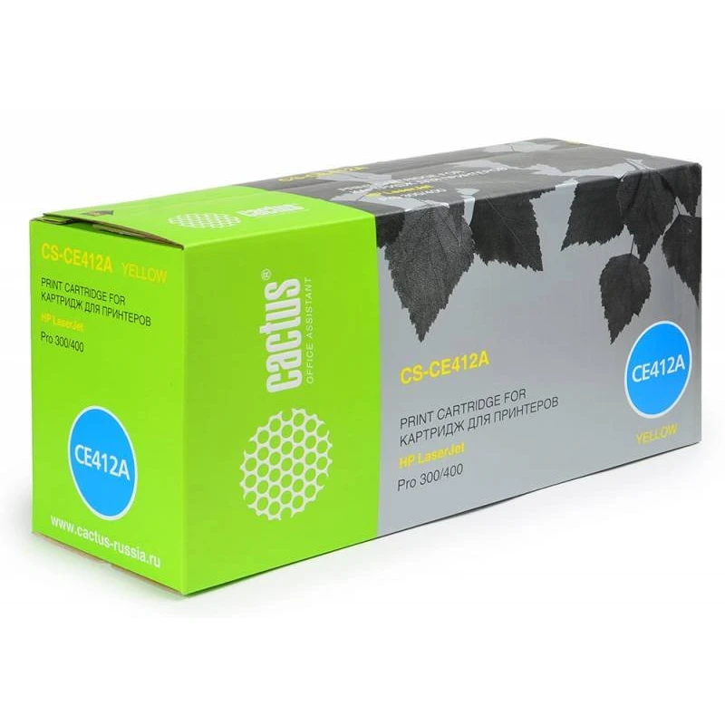 Картридж Cactus CS-CE412A Yellow