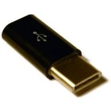 Переходник microUSB (F) - USB Type-C, KS-IS KS-294 Black (KS-294Black)