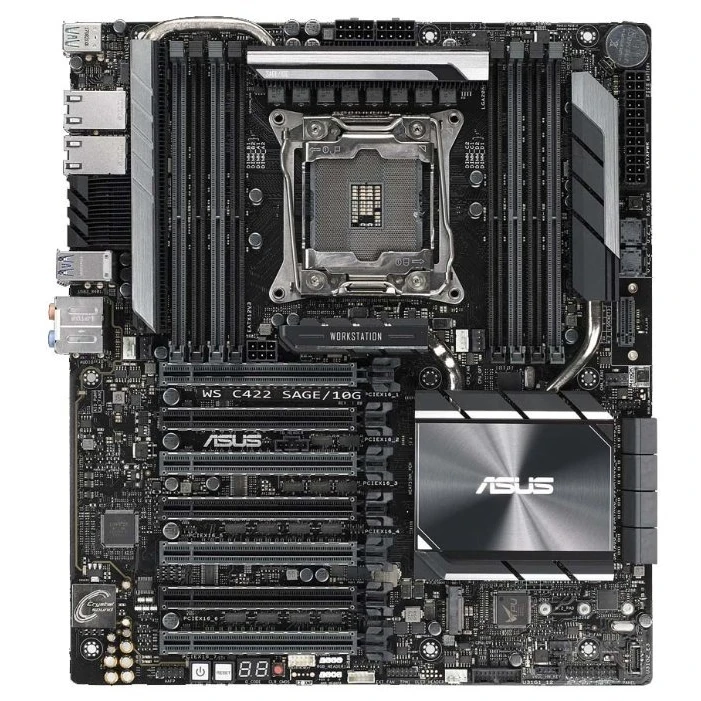 Серверная материнская плата ASUS WS C422 SAGE/10G