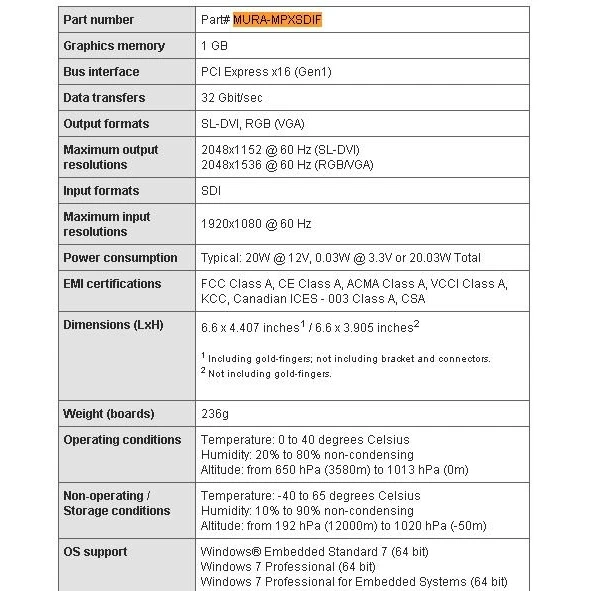 Контроллер видеостены Matrox MURA-MPXSDIF - фото 2