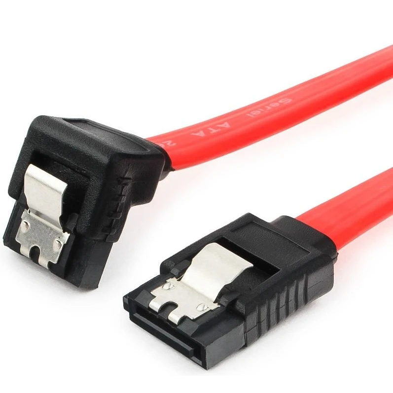 Кабель SATA - SATA, 0.3м, Gembird CC-SATAM-DATA90-0.3M - фото 2