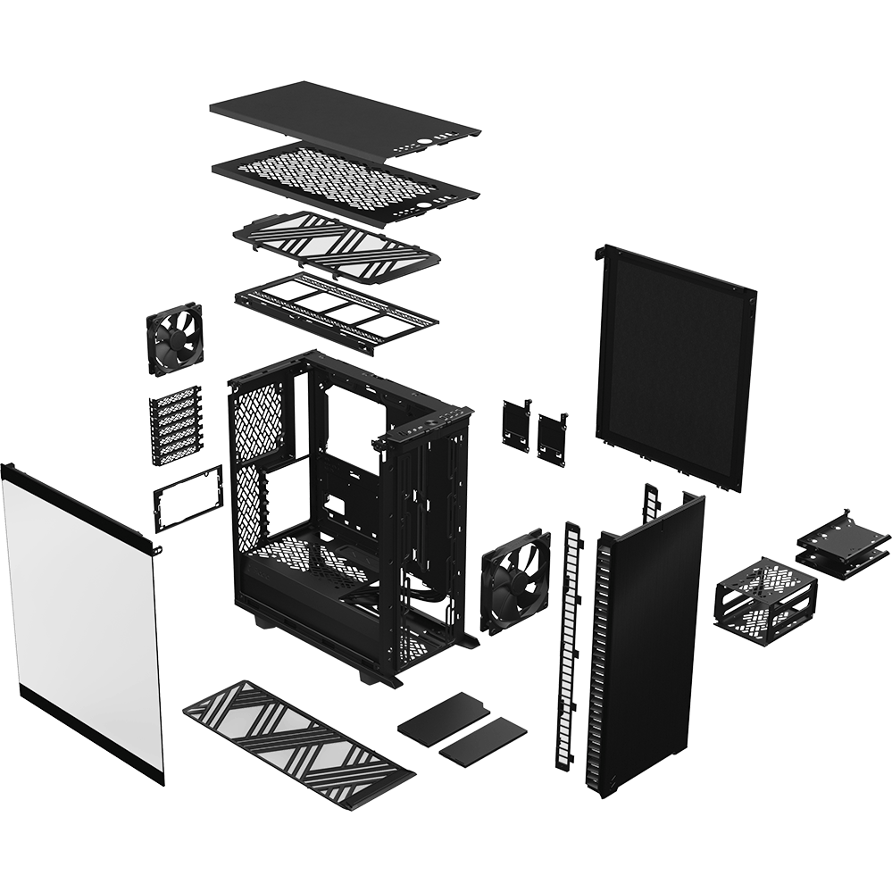 Корпус Fractal Design Define 7 Compact Black TG Light Tint - FD-C-DEF7C-03 - фото 22