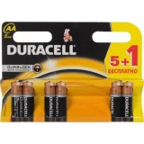 Батарейка Duracell Basic (AA, 6 шт.) (LR6-6BL)