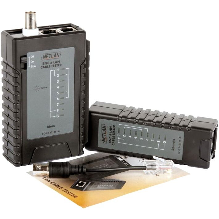 Тестер витой пары NETLAN EC-CT4511B - фото 3