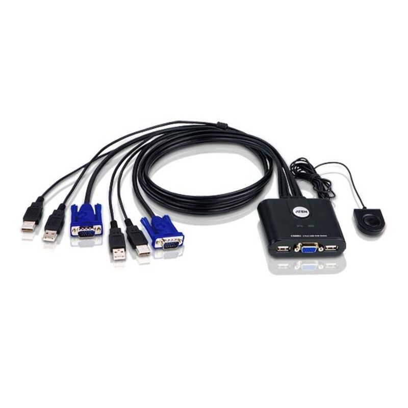 Kvm vga usb. Kvm переключатель aten. kvm переключатель usb aten. переключатель kvm aten cs22u-a7. usb kvm switch 2 port.