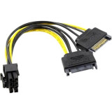 Переходник 2x SATA - PCI-E 6+2-pin, Orient C588 (30588)